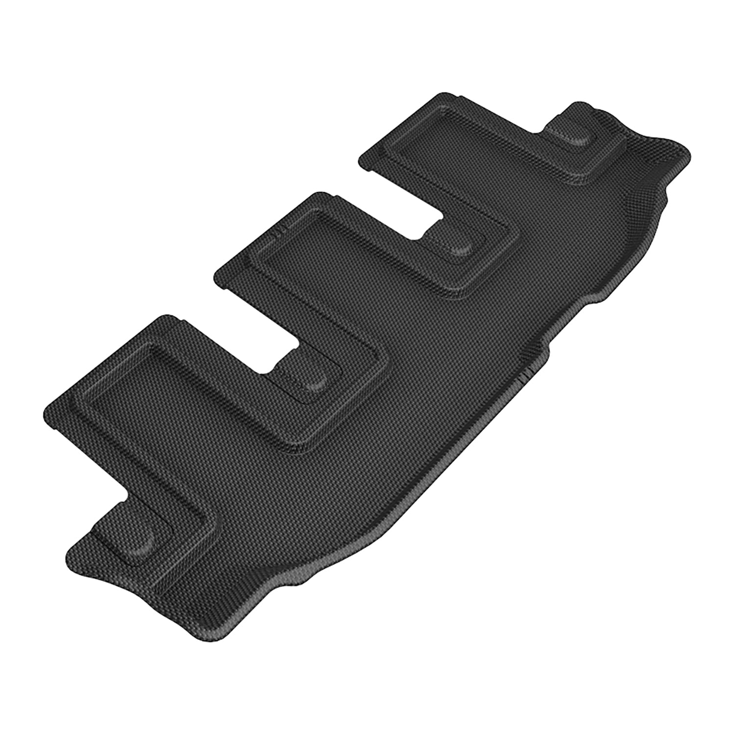3D Maxpider 2019-2024 Subaru Ascent Custom Fit Kagu 3rd Row Carbon Fiber Embossed Pattern Black Floor Mats L1SB03931509