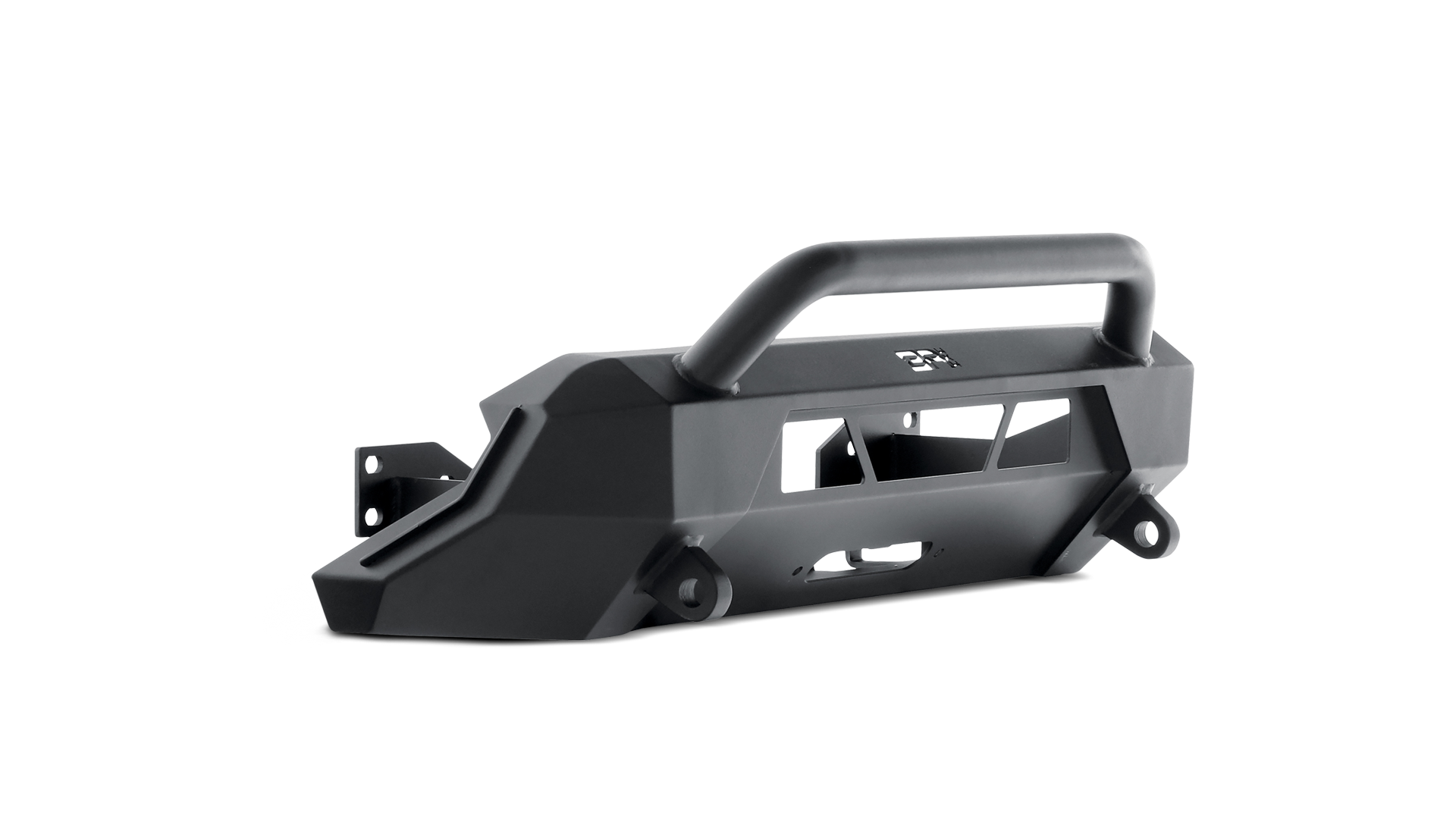 Body Armor 2016-2023 Toyota Tacoma Hiline Front Winch Bumper Black TC-19339