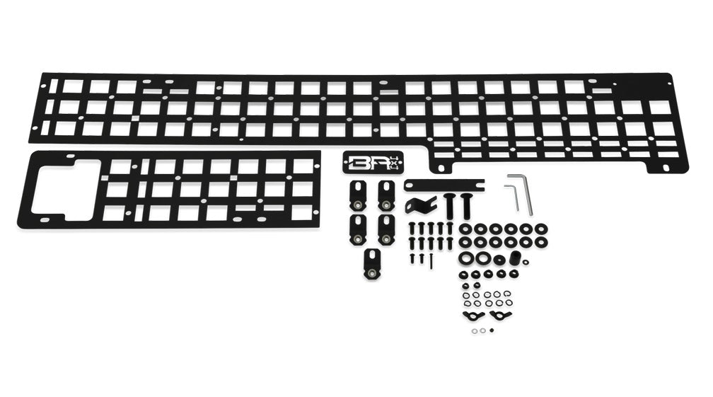 Body Armor 2005-2023 Toyota Tacoma Bed Side Molle System Light Texture Bed Accessories Black TC-7125