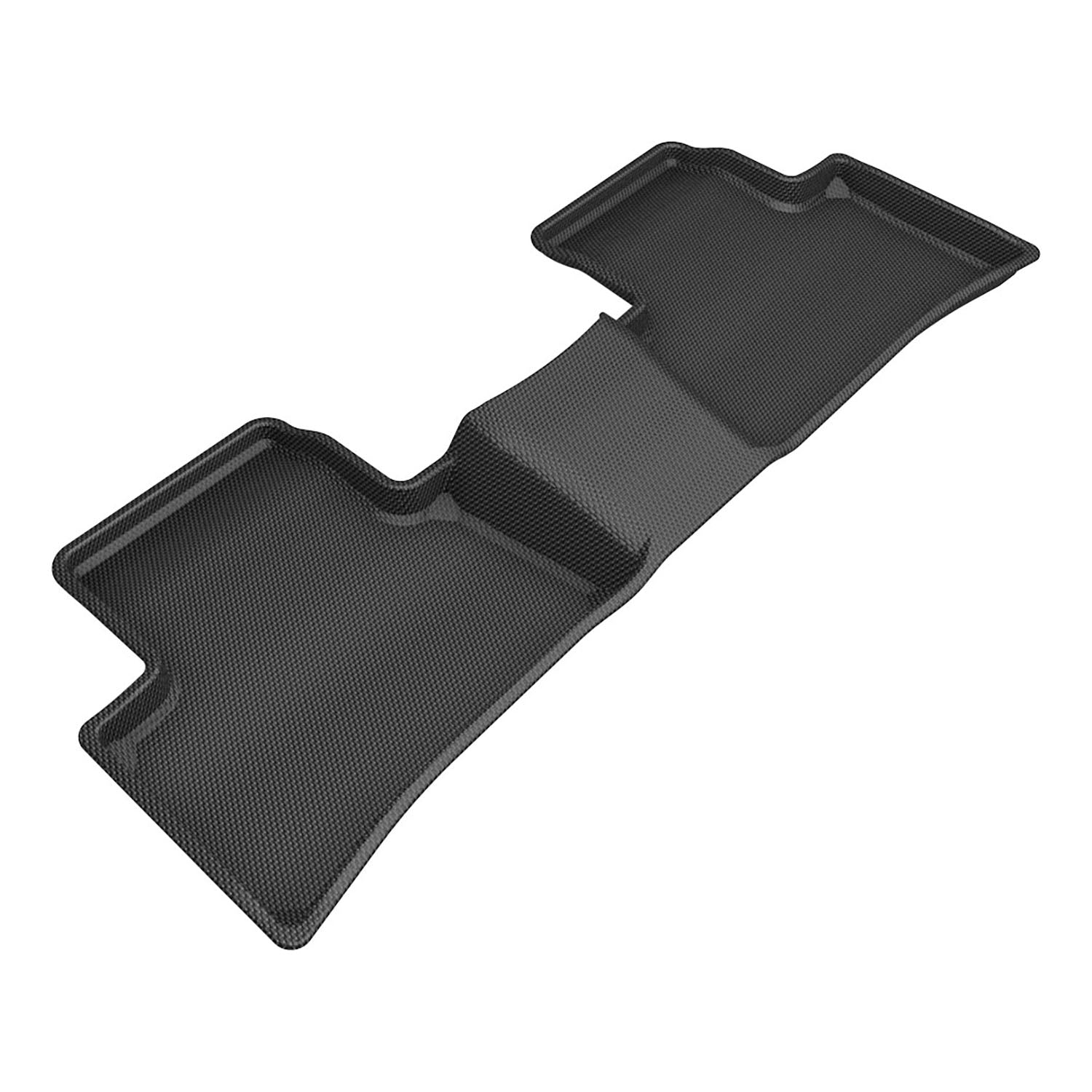 3D Maxpider 2022-2024 Toyota Corolla Cross Custom Fit Kagu 2nd Row Carbon Fiber Embossed Pattern Black Floor Mats L1TY29321509