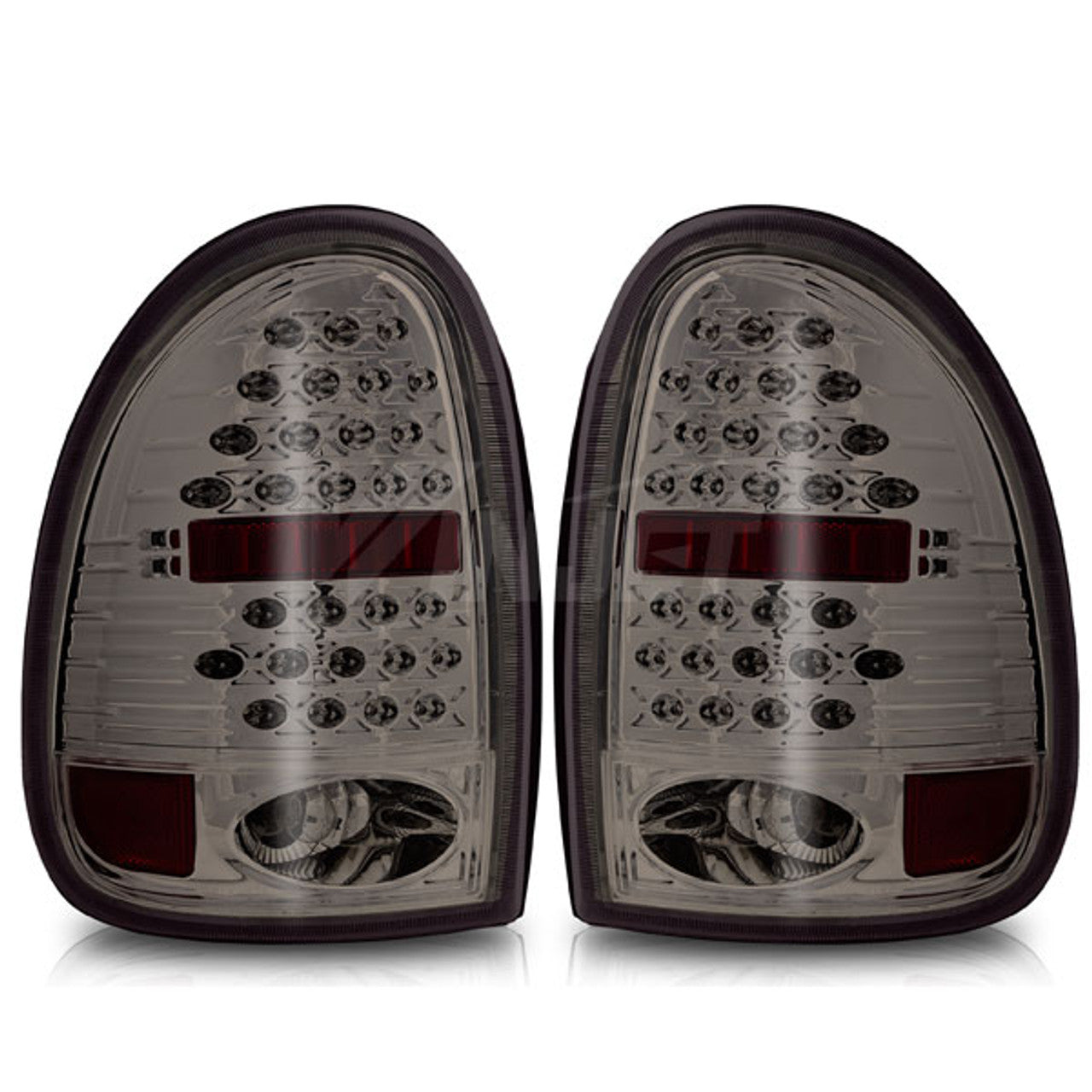 Winjet LED Tail Lights Chrome Smoke CTWJ-0013-BS