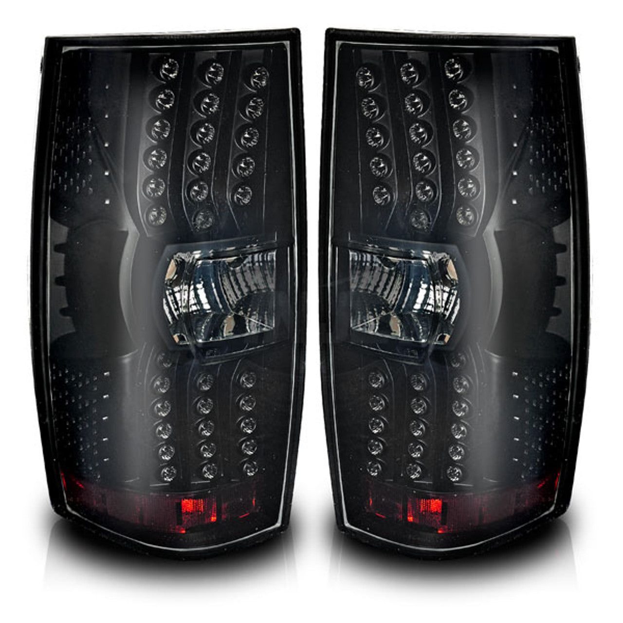 Winjet 2007-2014 Chevrolet Suburban Tahoe LED Tail Lights Black Smoke CTWJ-0066-BS