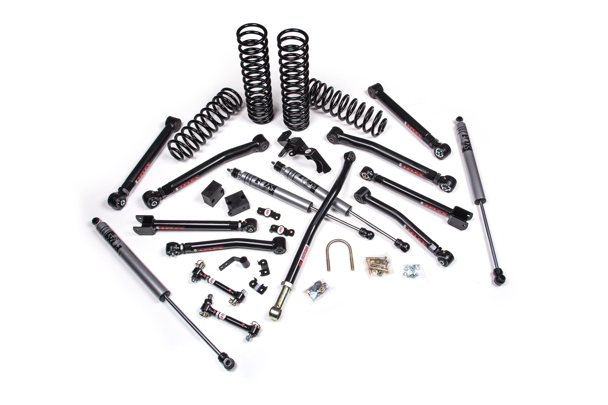 JKS 2007-2018 Jeep Wrangler JK 4dr J-Krawl 2.5" Lift Kit Fox Adventure Series Shocks JSPEC149KFA