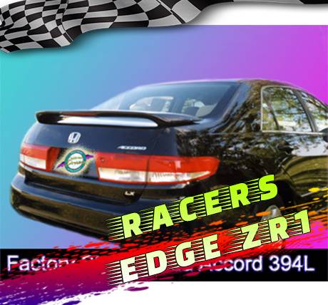 RacersEdgeZR1 2003-2005 Honda Accord 4dr OE Style ABS Spoilers RE394L-1