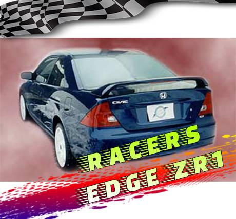 RacersEdgeZR1 2001-2005 Honda Civic 2dr OE Style ABS Spoilers RE26L-5