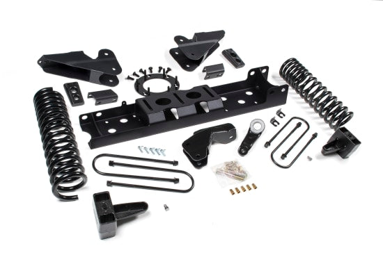 Zone OffRoad 2019-2022 Dodge Ram 3500 Gas 4in Front 2in Rear Radius Arm Bracket Block without Overload No Shocks ZOND107