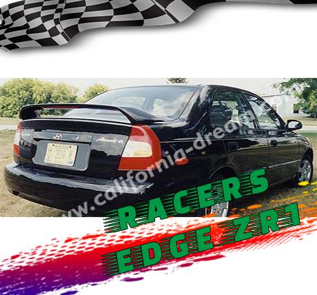 RacersEdgeZR1 2012-2016 Hyundai Accent 4dr Custom Style ABS Spoilers RE507N-5