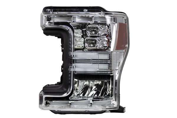 Renegade 2017-2020 Ford F-250 Full LED high Low beam Sequentail Head light Chrome Clear CHRNG0670-C-SQ