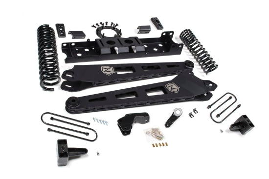 Zone OffRoad 2019-2022 Dodge Ram 3500 Gas Radius Arm Lift Kit 5.5in Front 5in Rear Block with Overload 6-Bolt T-Case ZOND122