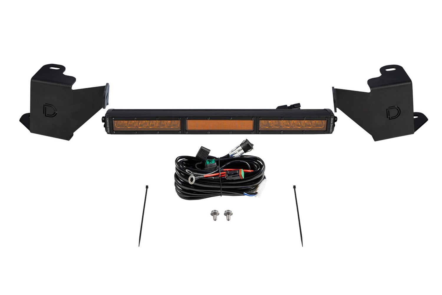 Diode Dynamics 2022 Toyota Tundra Amber Combo Stealth Bumper Light Bar Kit DD7413