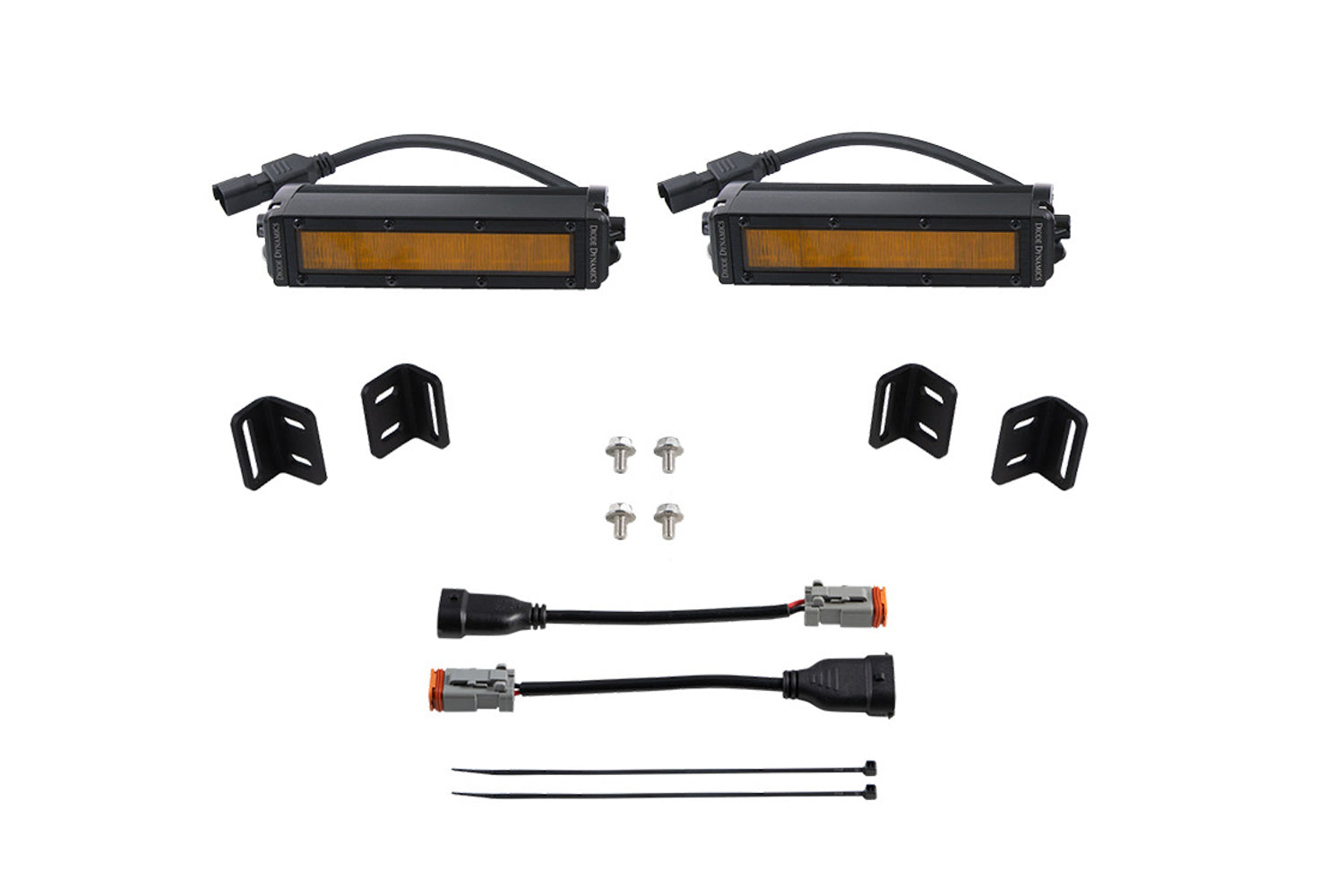 Diode Dynamics 2022 Toyota Tundra Amber Wide SS6 LED Fog Light Kit DD7419
