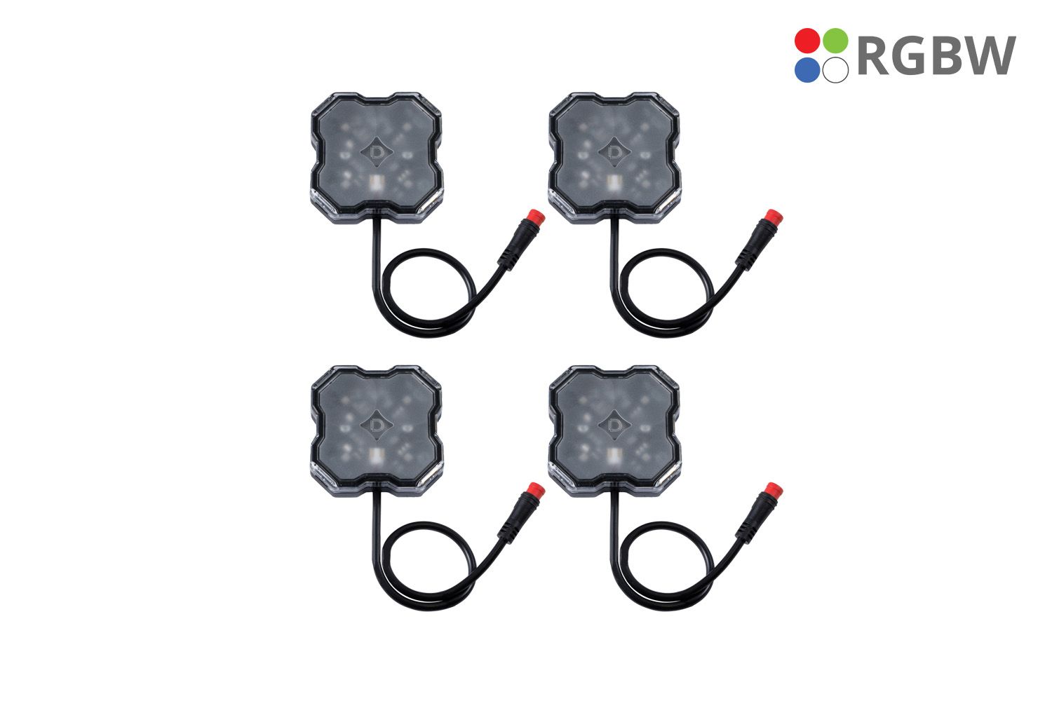 Diode Dynamics Stage Series RGBW LED Rock Light 4-Pack DD7447