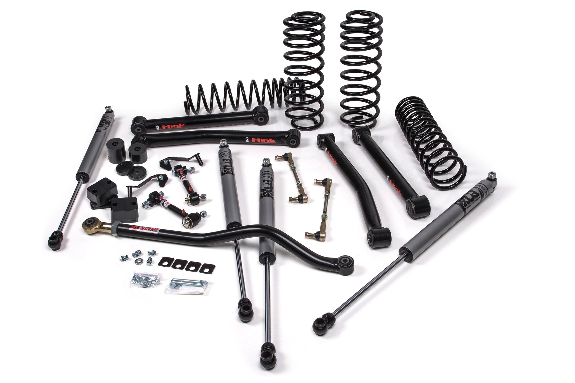 JKS 2018-2022 Jeep Wrangler JL 4dr J-Konnect 2.5" Lift Kit With Fox Adventure Series Shocks Heavy Duty Rate Coils JSPEC122KFA