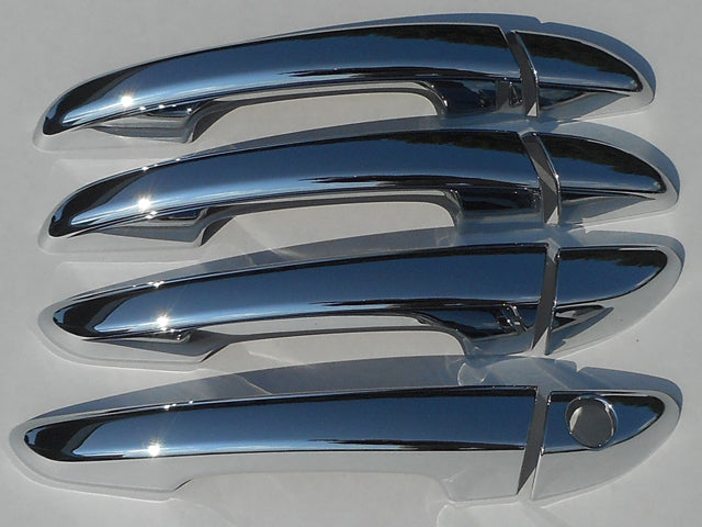 QAA 2015-2019 Hyundai Sonata 4 door Sedan 8 piece Chrome Plated ABS plastic Door Handle Cover Kit W/O passenger side key access DH15360