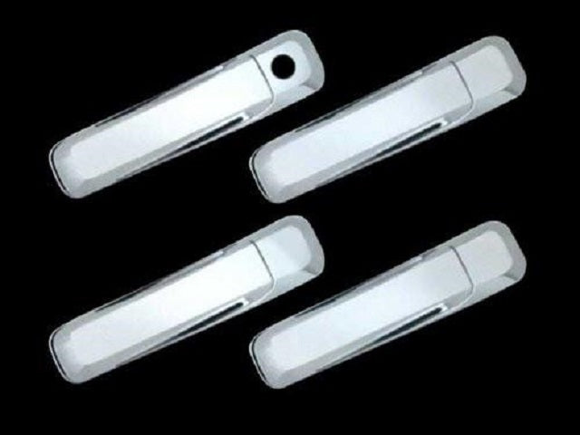 QAA 2014-2022 Jeep Cherokee  4dr SUV 8 piece Chrome Plated ABS plastic Door Handle Cover Kit Does not include passenger key access DH54090