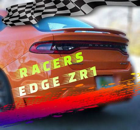 RacersEdgeZR1 2013-2016 Dodge Dart Custom Style ABS Spoilers RE103N-9