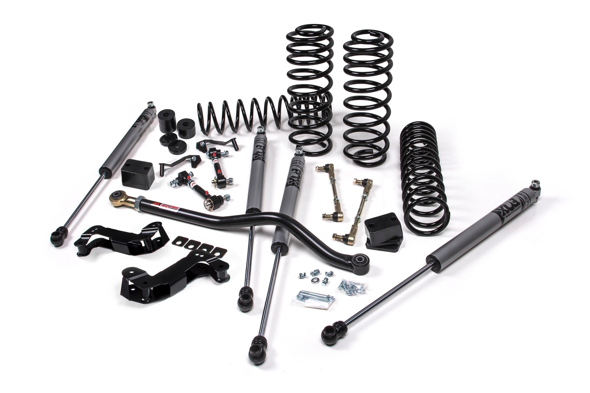 JKS 2018-2022 Jeep Wrangler JL 4dr J-Kontrol 2.5" Lift Kit With Fox Adventure Series Shocks Standard Rate Coils JSPEC137KFA