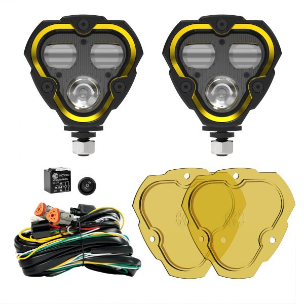 KC Hilites FLEX ERA 3 Dual Mode SAE Fog Lights 2-Light Master Kit 284