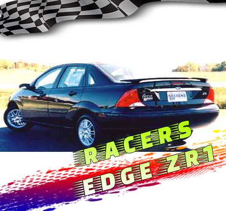 RacersEdgeZR1 2000-2004 Ford Focus 4dr Custom Style ABS Spoilers RE15N2-3