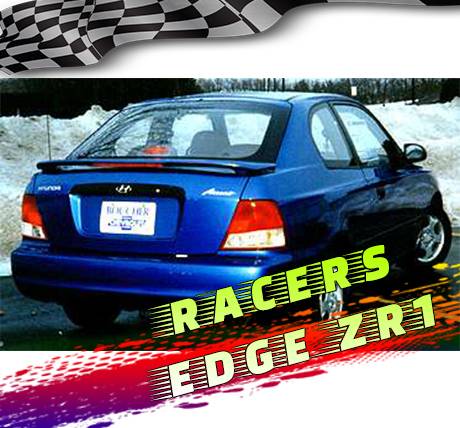 RacersEdgeZR1 2000-2002 Hyundai Accent 2dr Custom Style ABS Spoilers RE15L2M-9