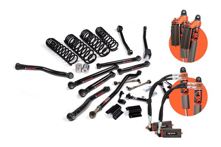 JKS 2020-2023 Jeep Gladiator JT 3.5" Front 2" Rear Lift Kit J-Krawl Fox 3.0 Factory Race Series IBP Shocks JSPEC171FRS