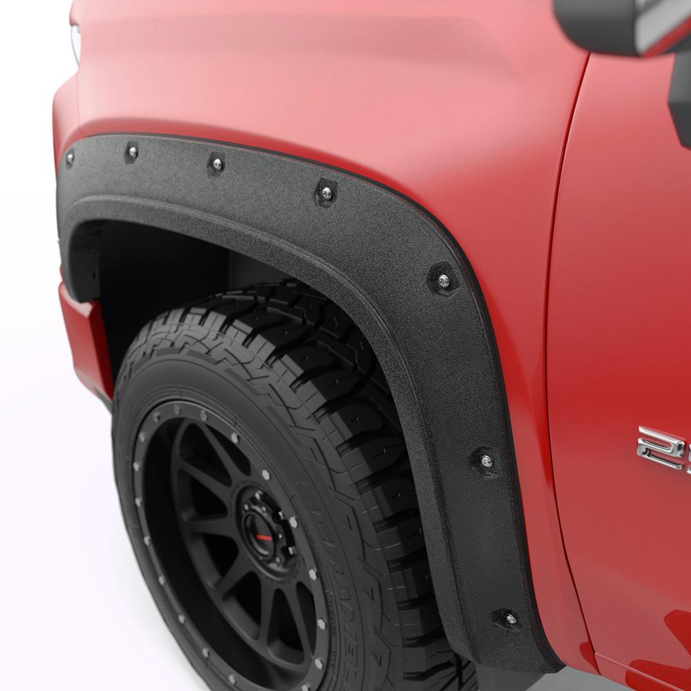 EGR 2020-2024 Chevrolet Silverado 2500 3500 HD 4Dr Extended Crew Cab Pickup 2Dr Standard Cab Baseline Bolt-style Fender Flares Set Of 4 BLF1003