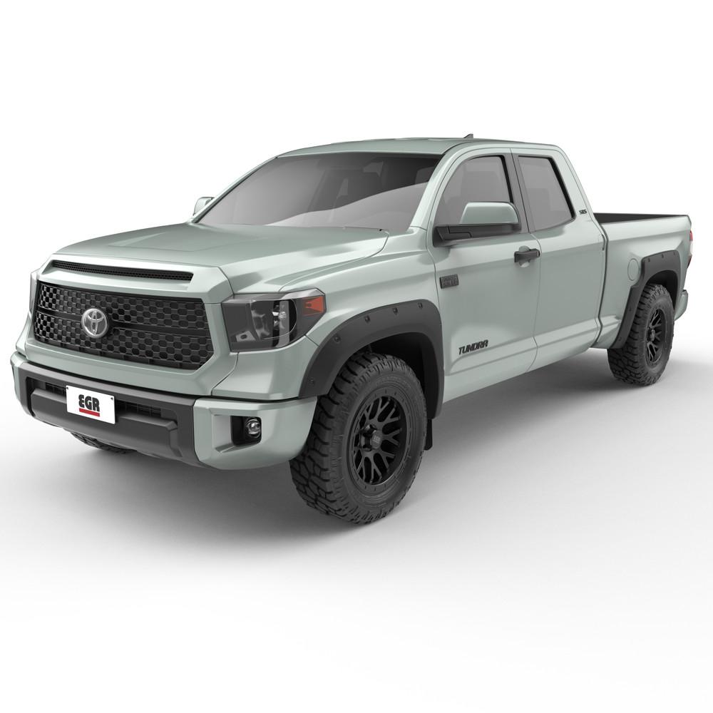 EGR 2014-2021 Toyota Tundra 4 Door Extended Cab Crew Cab 2 Door Standard Cab Pickup Black Out Bolt-on Look Fender Flares 795495