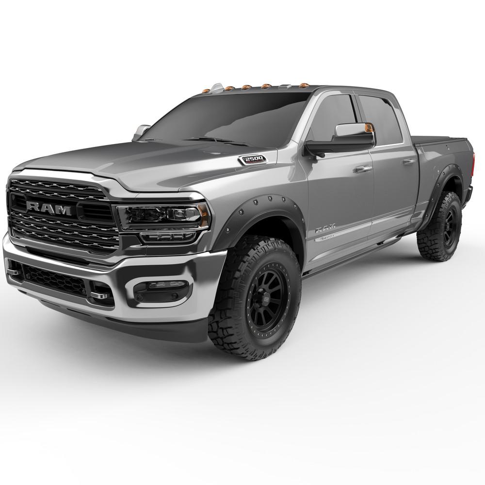EGR 2020-2024 Dodge Ram 2500 3500 4Dr Extended Crew Cab Pickup 2Dr Standard Cab Baseline Bolt-Style Fender Flares Set Of 4 BLF1010