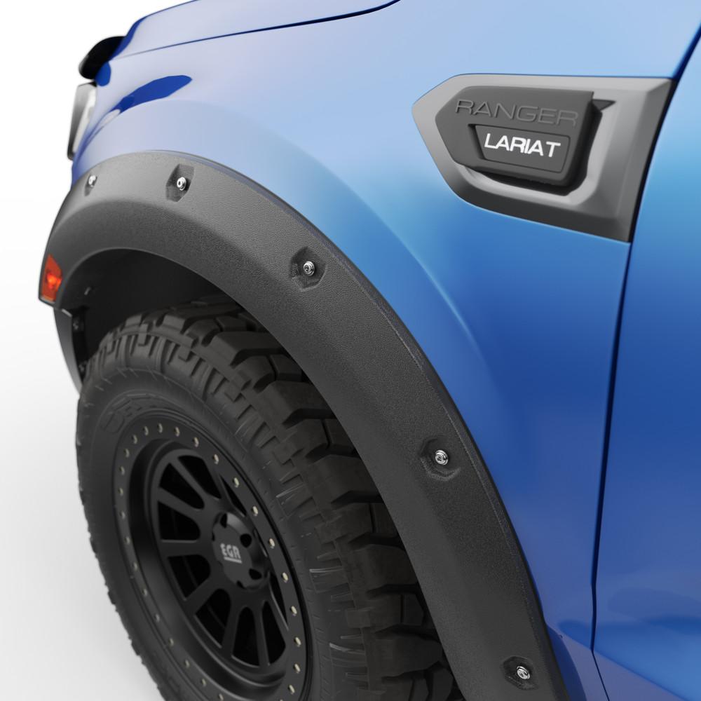 EGR 2019-2023 Ford Ranger 4Door Extended Crew Cab Pickup XL XLT Lariat Baseline Bolt-style Fender Flares Set Of 4 BLF1007