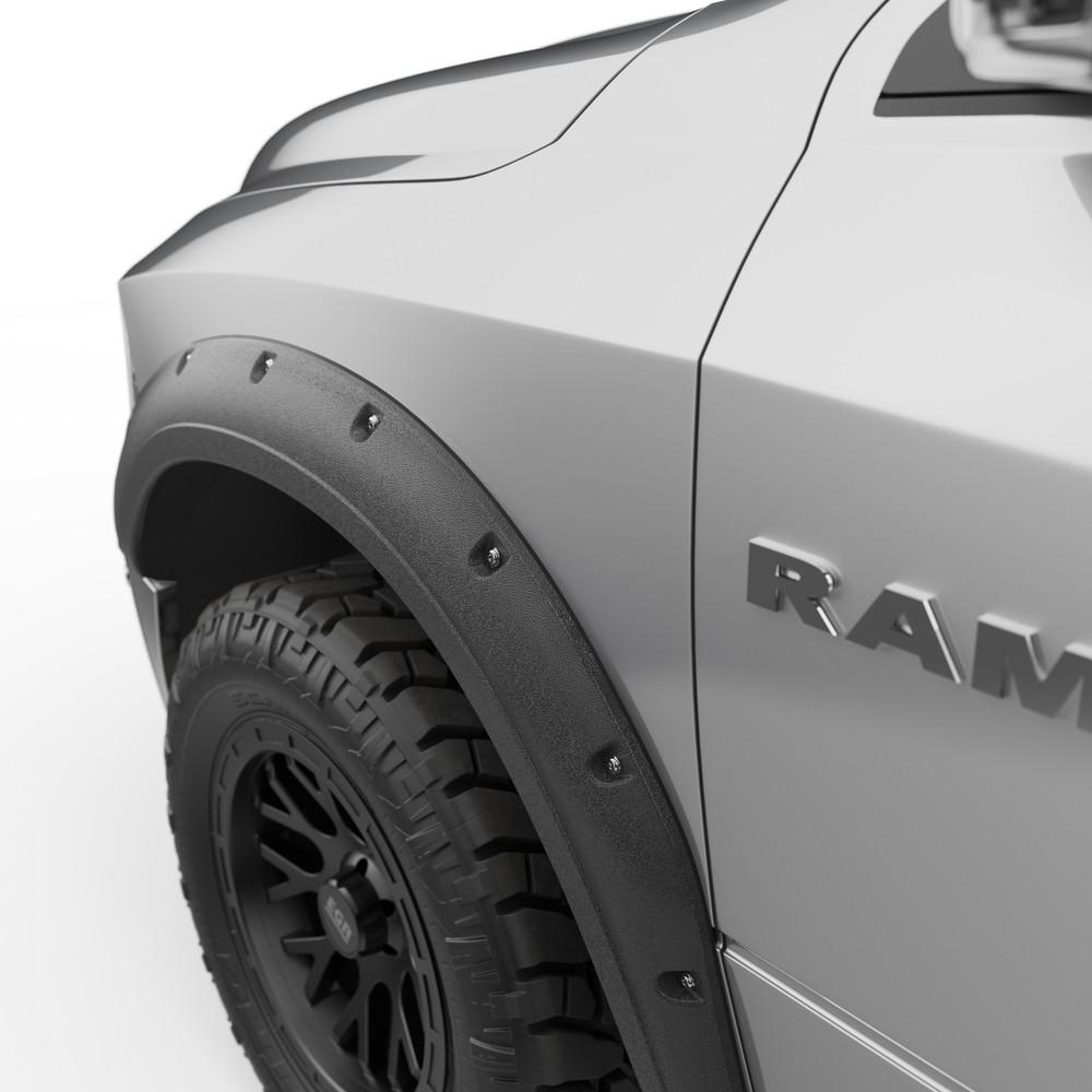 EGR 2009-2024 Dodge Ram 1500 4 Door Extended Cab Crew Cab 2 Door Standard Cab Pickup Ram 1500 Classic Set Of 4 Baseline Bolt-style Fender Flares BLF1015
