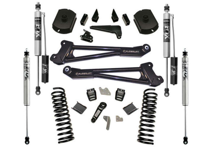Superlift 2014-2018 Dodge Ram 2500 4WD DIESEL 4in Suspension Lift Kit With Fox 2.0 Shocks With Replacement Radius Arms K125FX/86040X4