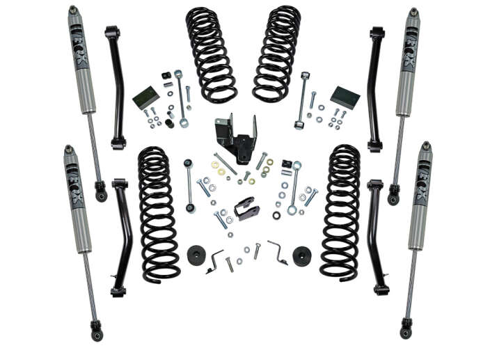 SUPERLIFT 2018-2022 Jeep Wrangler JL JLU 4 Door Dual Rate Coil Spring with Fox Shocks Lift Kit 4" K184F/86040X4