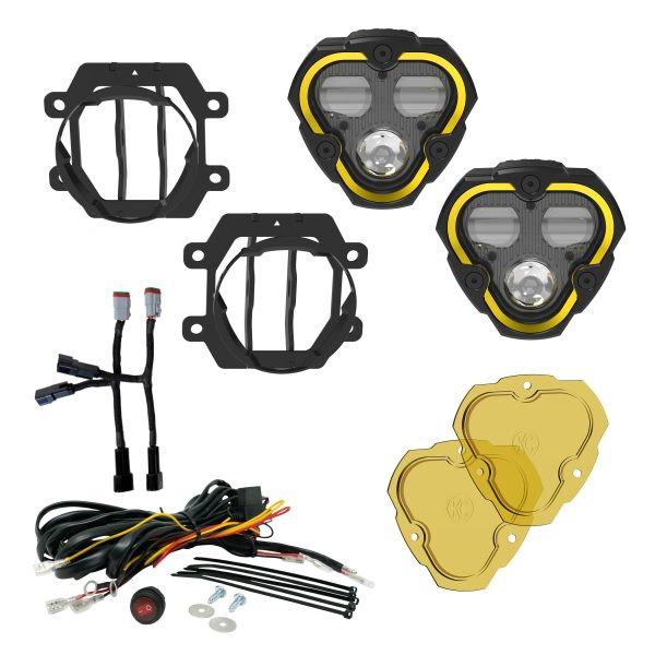 KC Hilites 2013-2024 Subaru Crosstrek 2014-2024 Forester FLEX ERA 3 Dual Mode SAE Fog Lights 2-Light Master Kit 97150