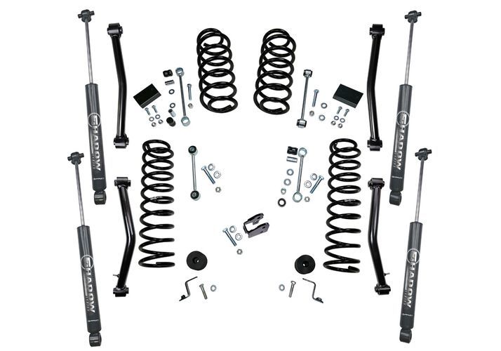 Superlift 2018-2022 Jeep Wrangler JL Unlimited Rubicon 4WD 4 inch Dual Rate Coil Spring Lift Kit With Shadow Series Shocks K189