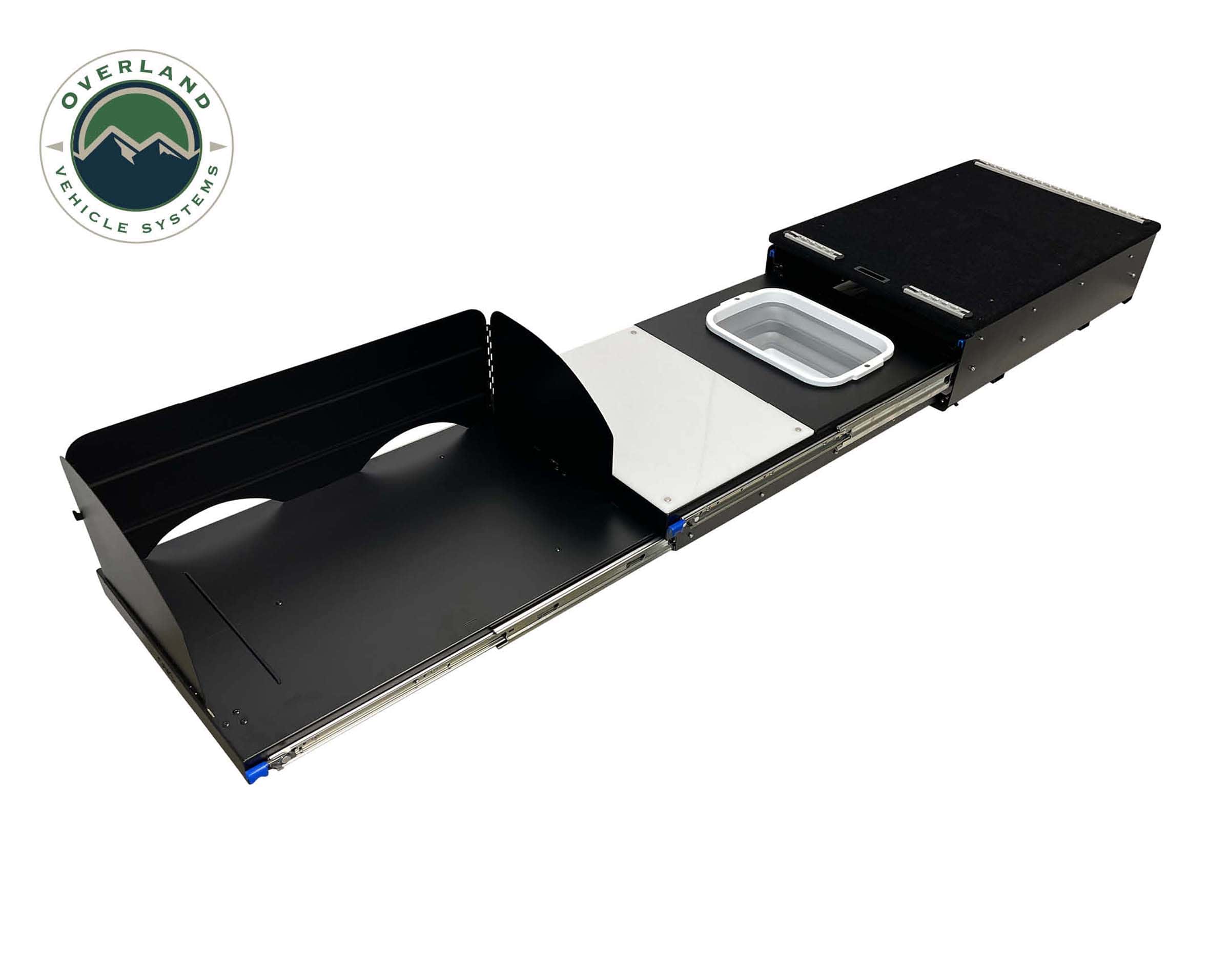 OVS Camp Cargo Box Kitchen With Slide Out Sink Cooking Shelf and Work Station 21010401