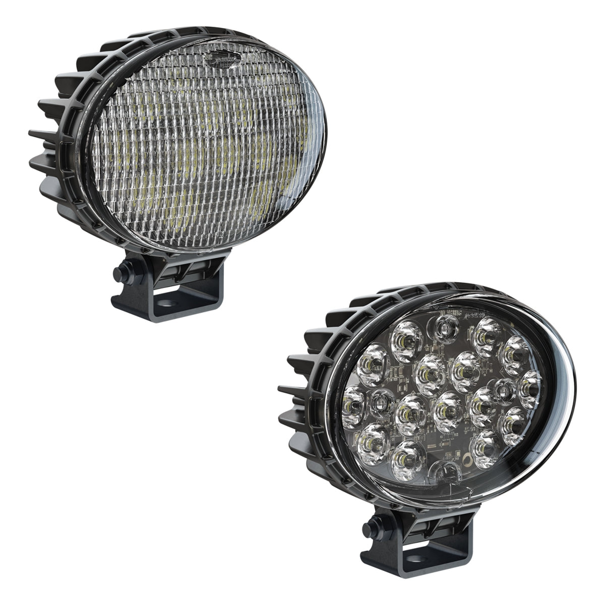 J.W Speaker Work Lights Model 7150T-12/24V GLASS TRAP 7" x 5" Oval LED Work Lights 1801781