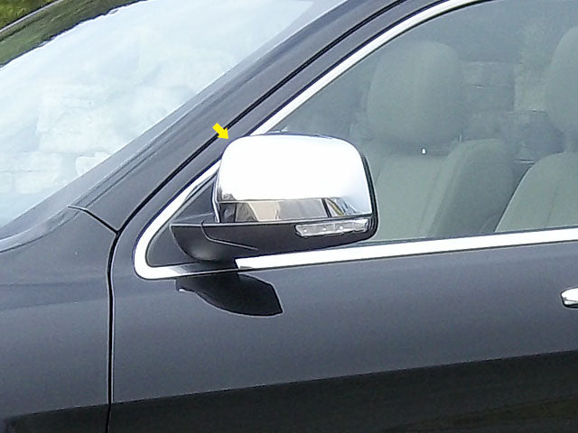 QAA 2011-2020 Jeep Grand Cherokee Dodge Durango 4dr SUV 2 piece Chrome Plated ABS plastic Mirror Cover Set MC51080