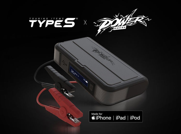 Type S Mike Power 8000mAh Wireless Jump Starter with Built-in Cable with Lightning Cable AC533655-1