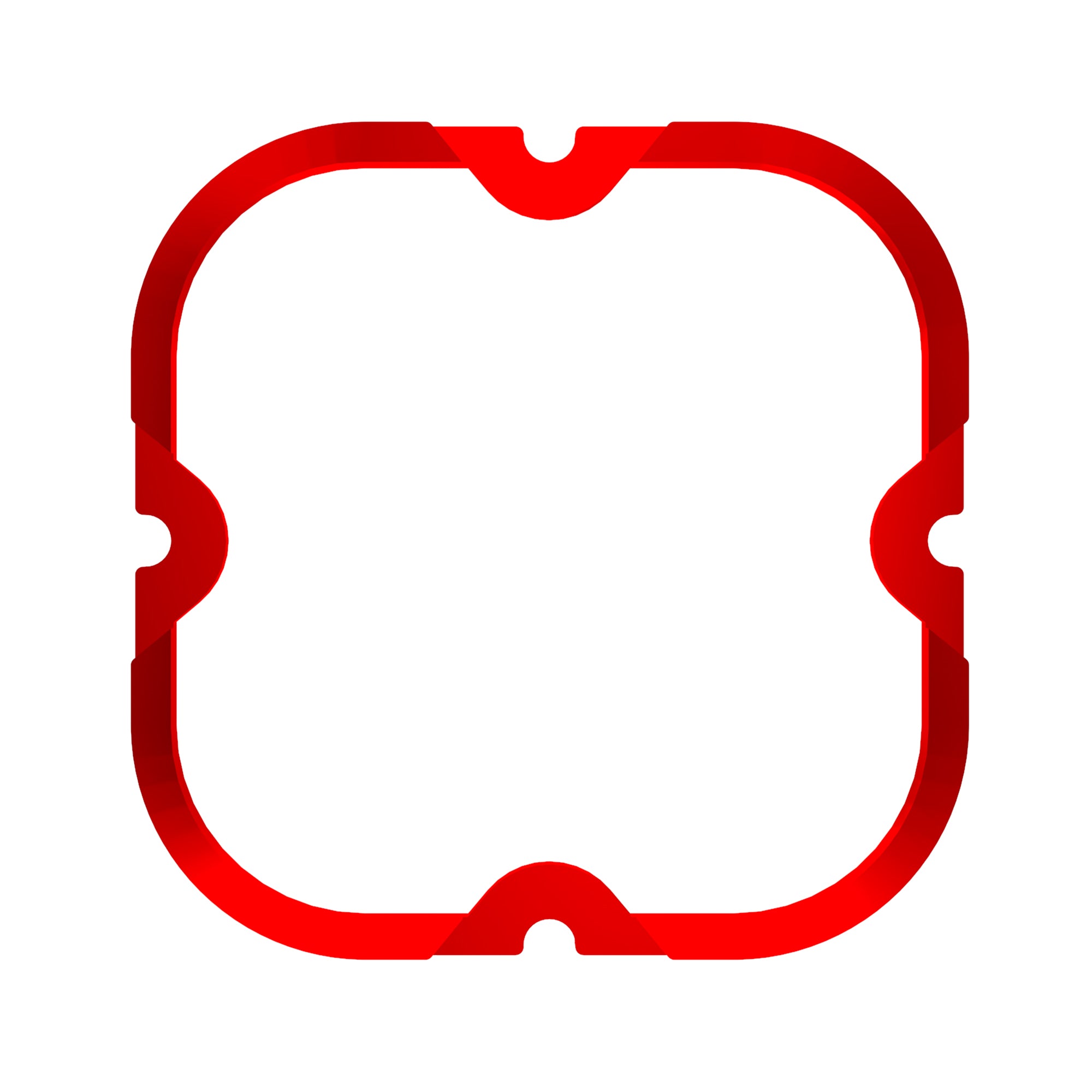 KC Hilites FLEX ERA 4-1 Bezel Ring ED Coated Red 30571