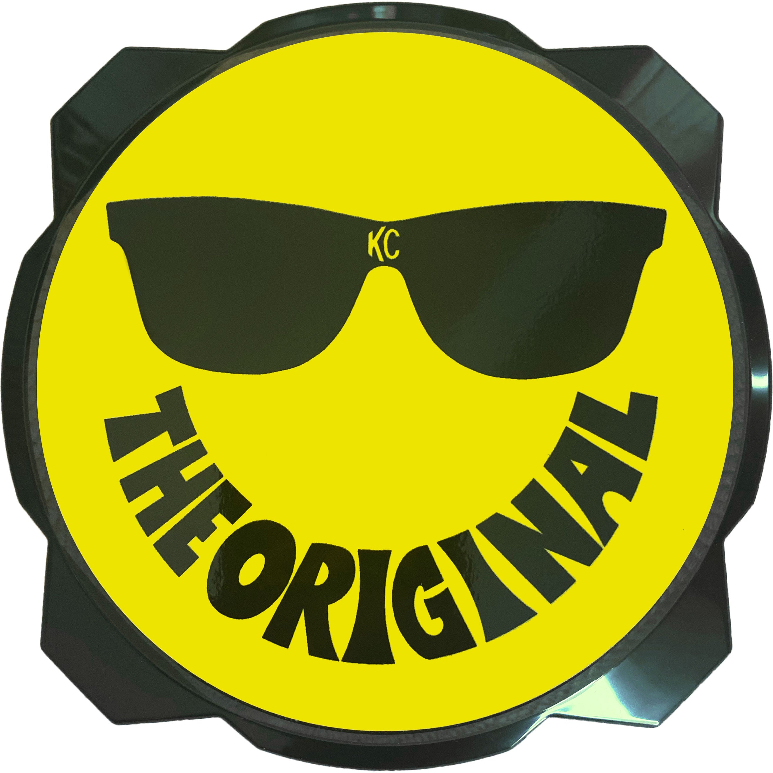 KC Hilites 6" Pro6 Gravity Light cover 50th Anniversary Smiley Face Yellow Black KC Logo 5114
