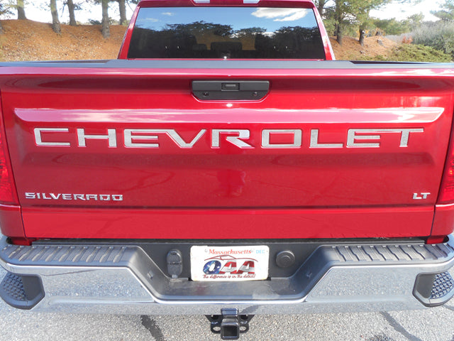 QAA 2019-2023 Chevrolet Silverado 1500 2 Door 4 Door Pickup Truck Stainless Steel Tailgate Letter Insert 7Pc SGR59170