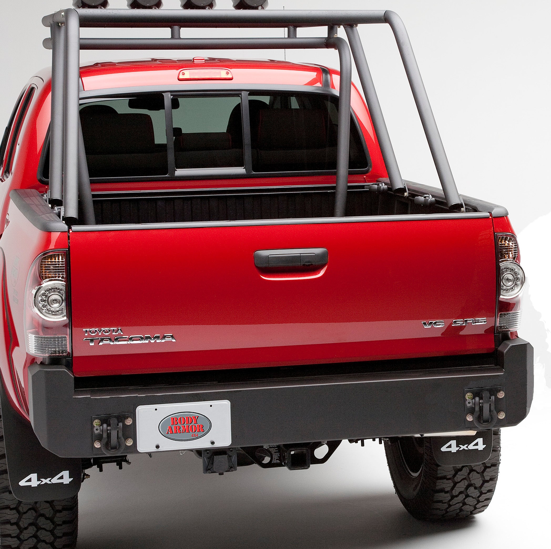 Body Armor 2005-2015 Toyota Tacoma Rear Bumper Black TC-2961