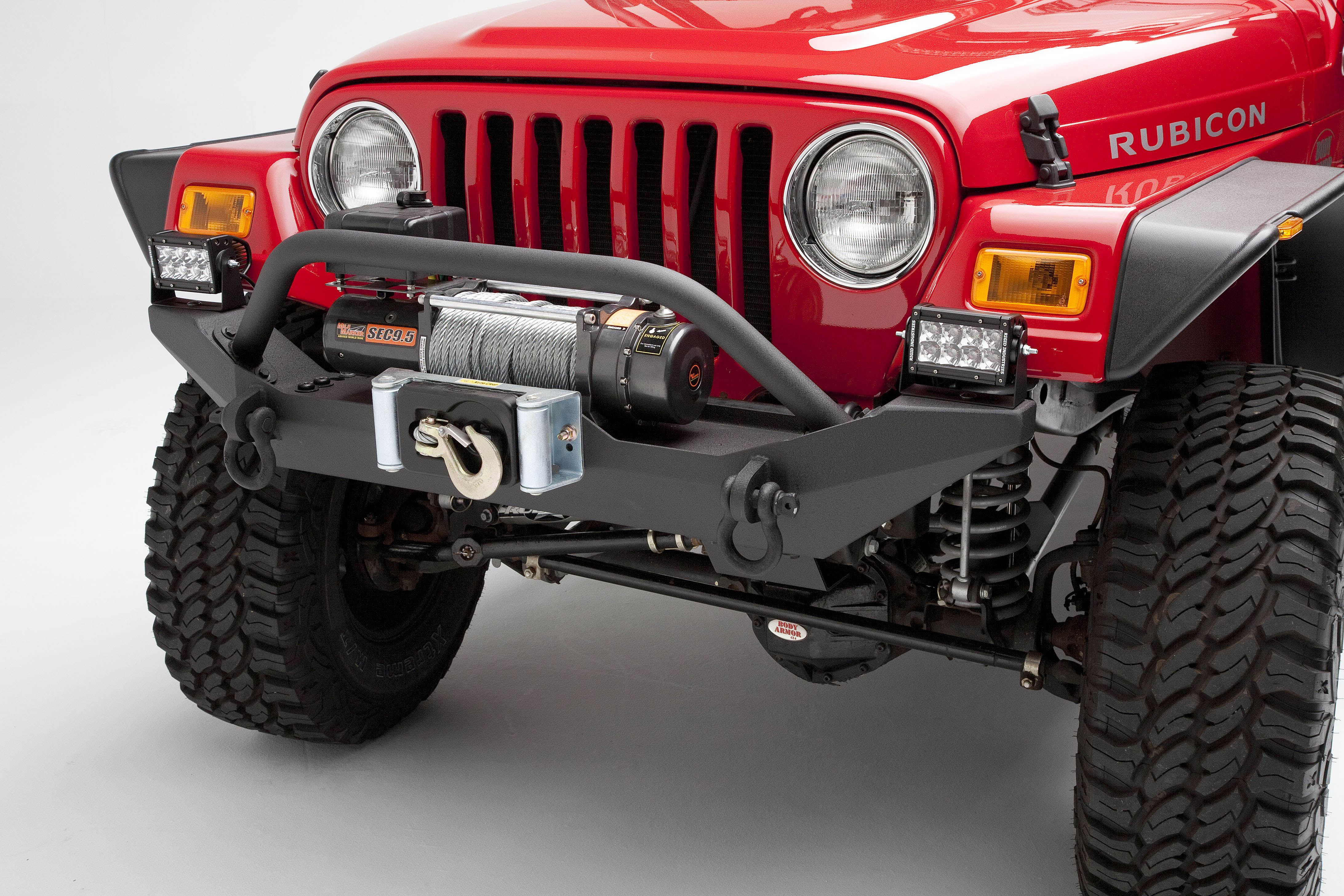 Body Armor 1987-2006 Jeep Wrangler Front Bumper Black TJ-19531