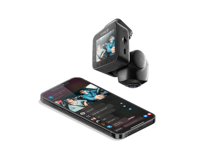 Type S P100 Plus Smart 360° 1080P FHD Dashcam with Live Streaming BT530211-1
