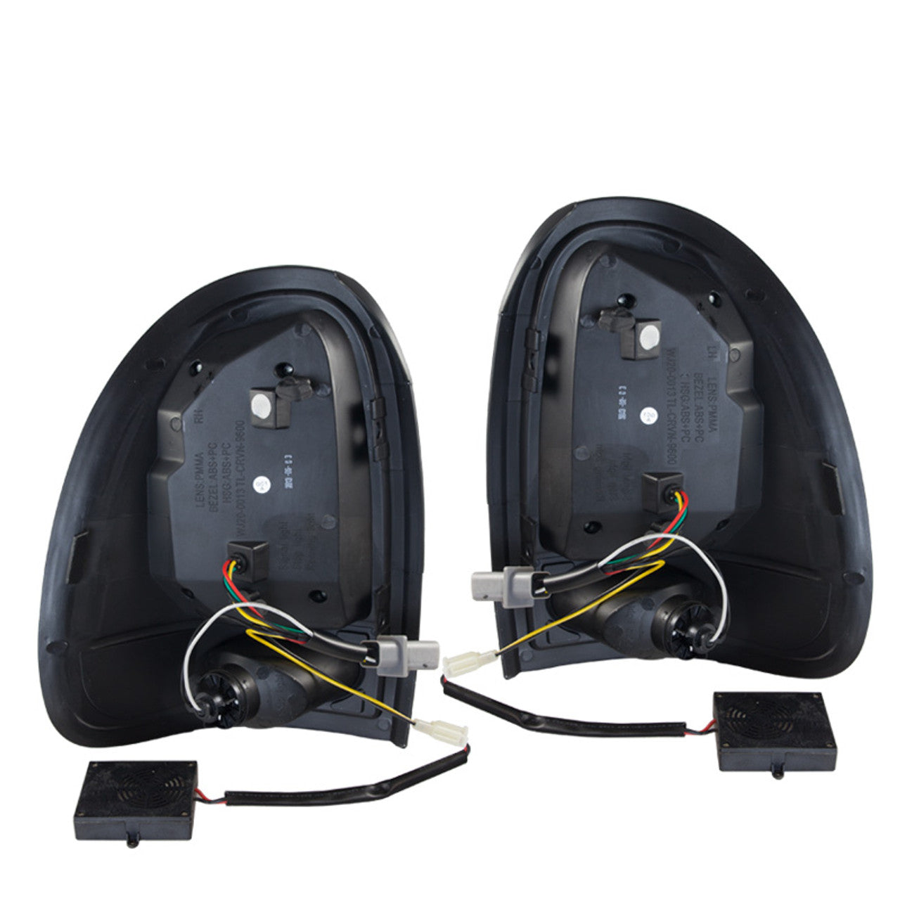 Winjet LED Tail Lights Glossy Black Clear CTWJ-0013-GBC
