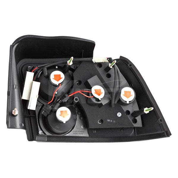 Winjet 1999-2004 Ford Mustang Black Smoke LED Tail Lights CTWJ-0019-BS