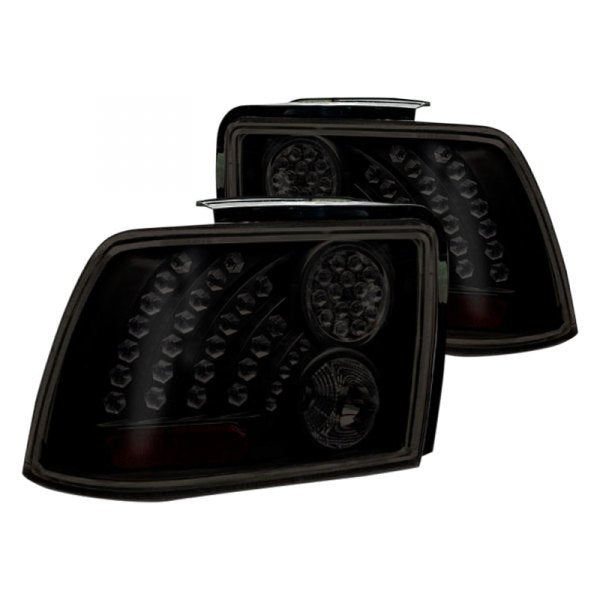 Winjet 1999-2004 Ford Mustang Black Smoke LED Tail Lights CTWJ-0019-BS