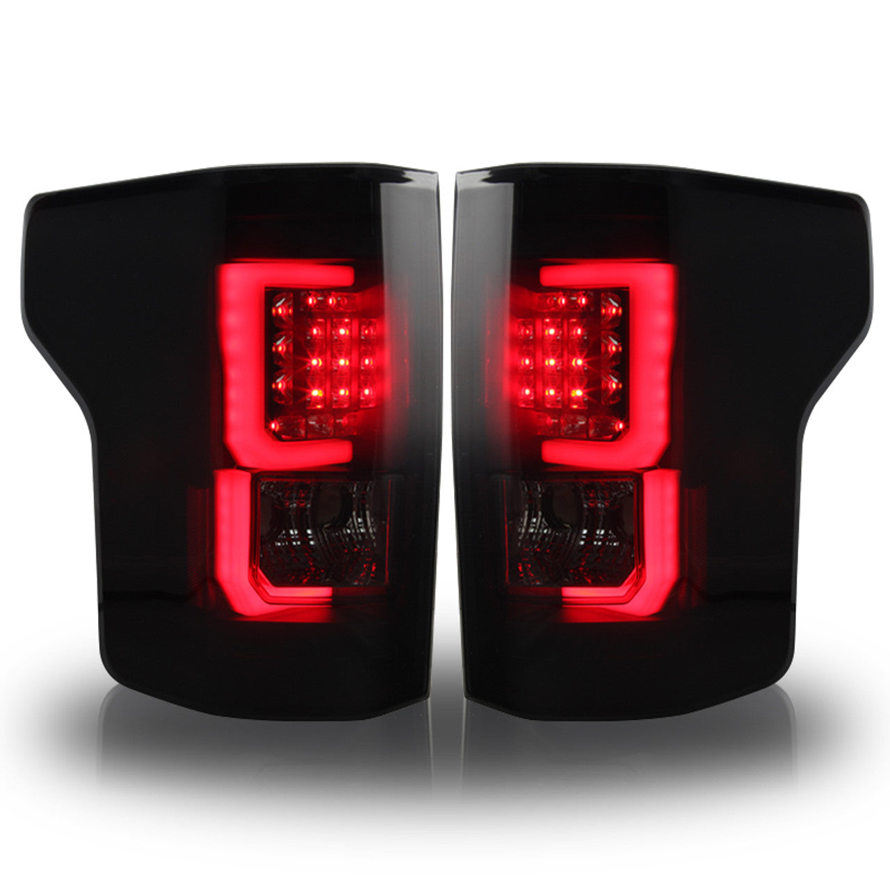 Winjet 2015-2017 Ford F-150 LED Tail Lights Black Smoke CTWJ-0440-BS